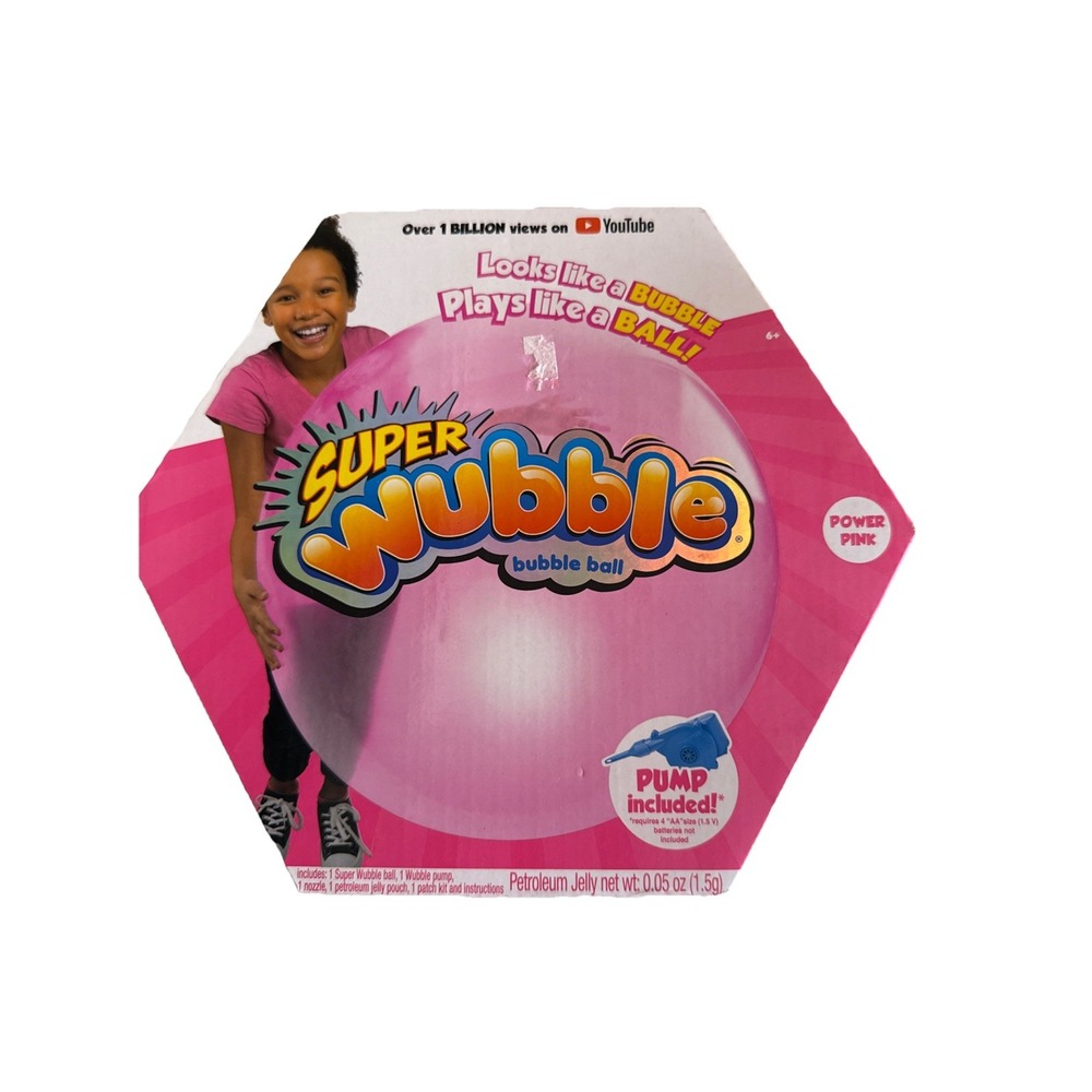 Power Pink-Super Wubble Bubble Ball Tear Resistant with Pump‎